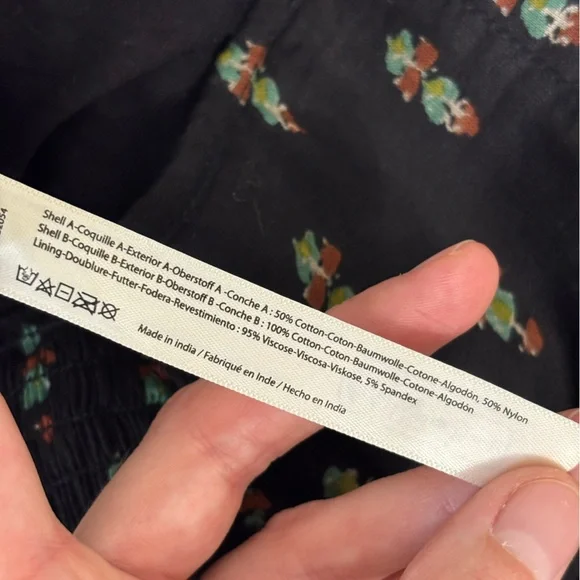 Free People FP One Blossom Mini Skort in Black - Size M - Picture 9 of 9